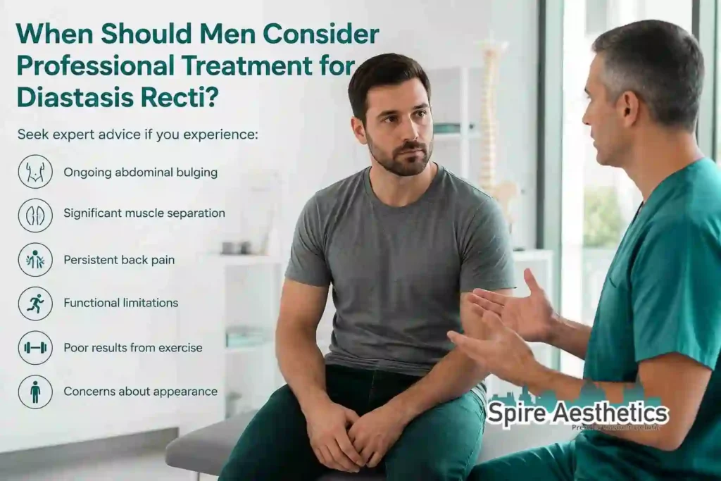 When Should Men Consider Professional Treatment for Diastasis Recti Greenock?