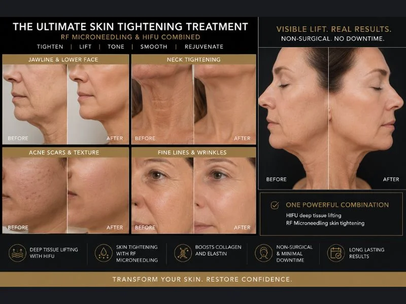 Results of combined treatment for the ultimate skin tightening treatment Greenock